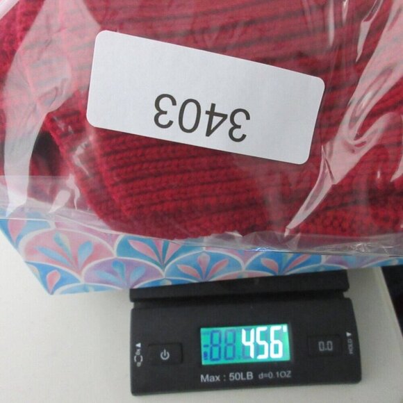 Club Monaco Womens Knit Sweater XS Red Merino Wool Ruffle Boxy Luxury Chunky 456 - Picture 10 of 10